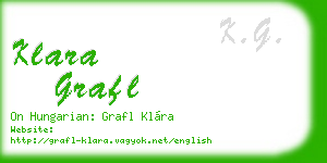 klara grafl business card